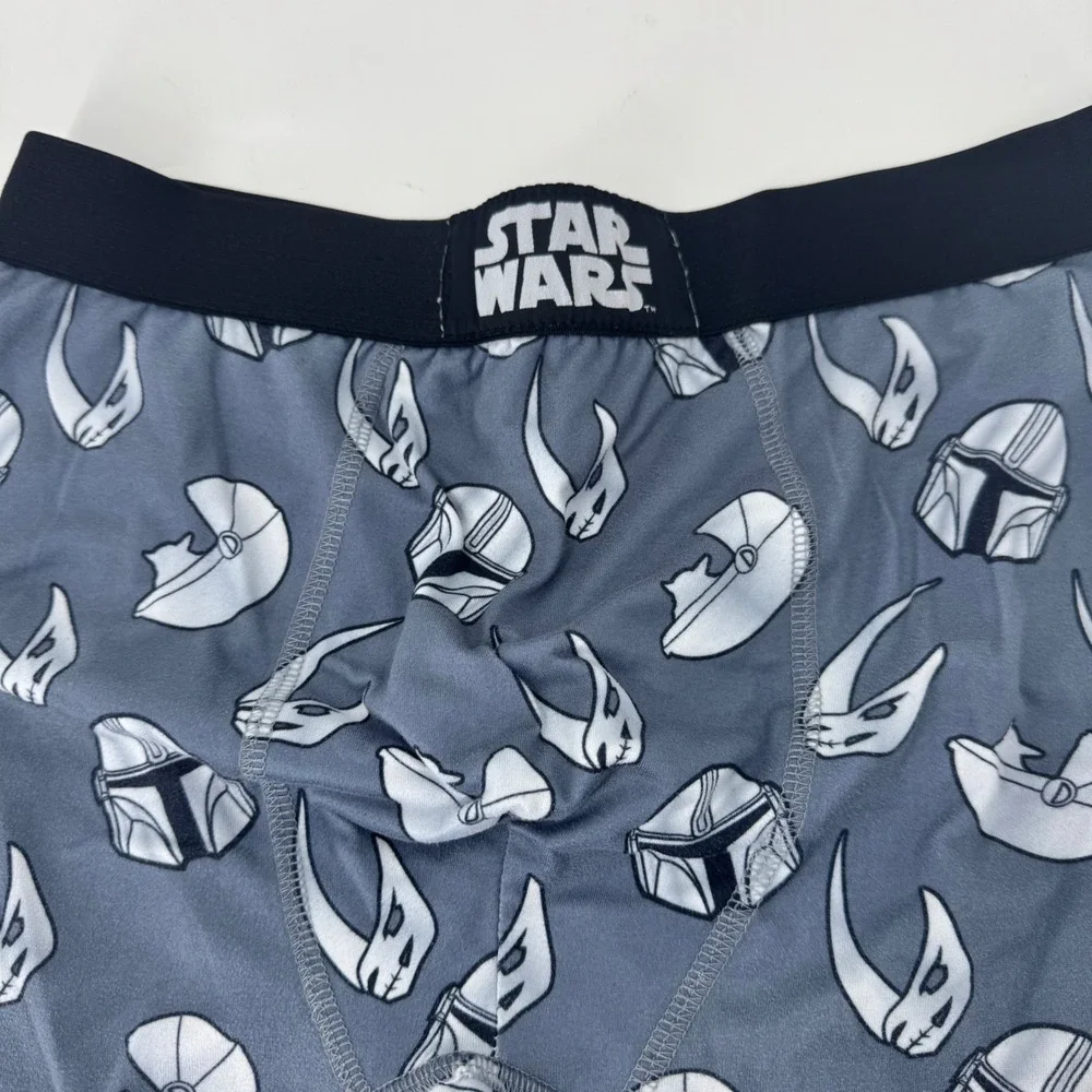 Star‎ Wars Mandalorian Boxer Briefs Men's Size S Gray Graphic Print